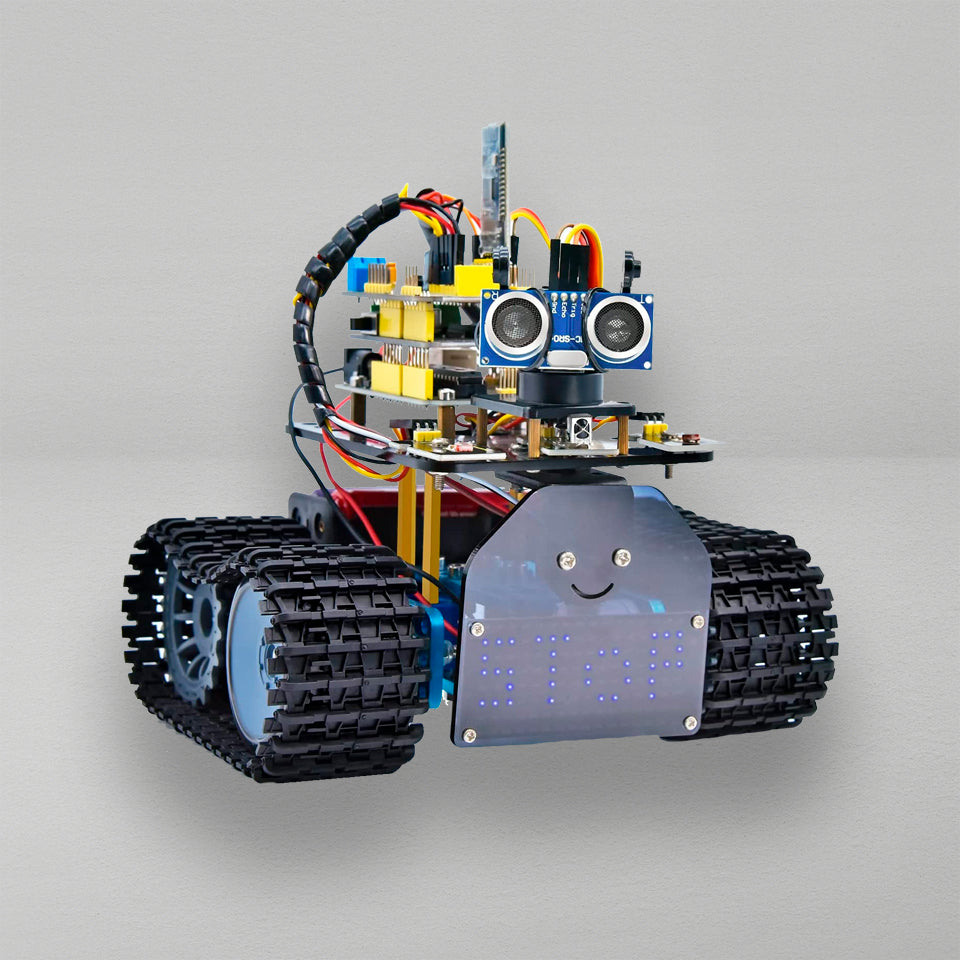 Mini Tank Robot Upgrade V2 with Bluetooth App for IOS and Android KS0428
