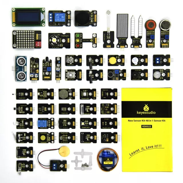 48 in 1 Sensor Kit - 5V Relay Module, Temperature, Humidity, Etc.