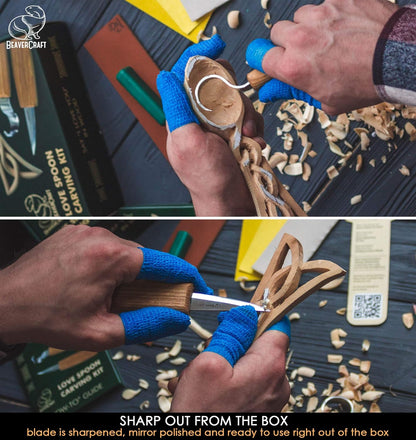 Wood Carving Kit for Beginners -  Set DIY04 Spoon Carving Kit