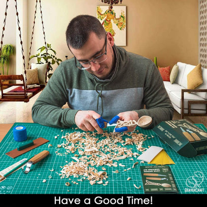 Wood Carving Kit for Beginners -  Set DIY04 Spoon Carving Kit