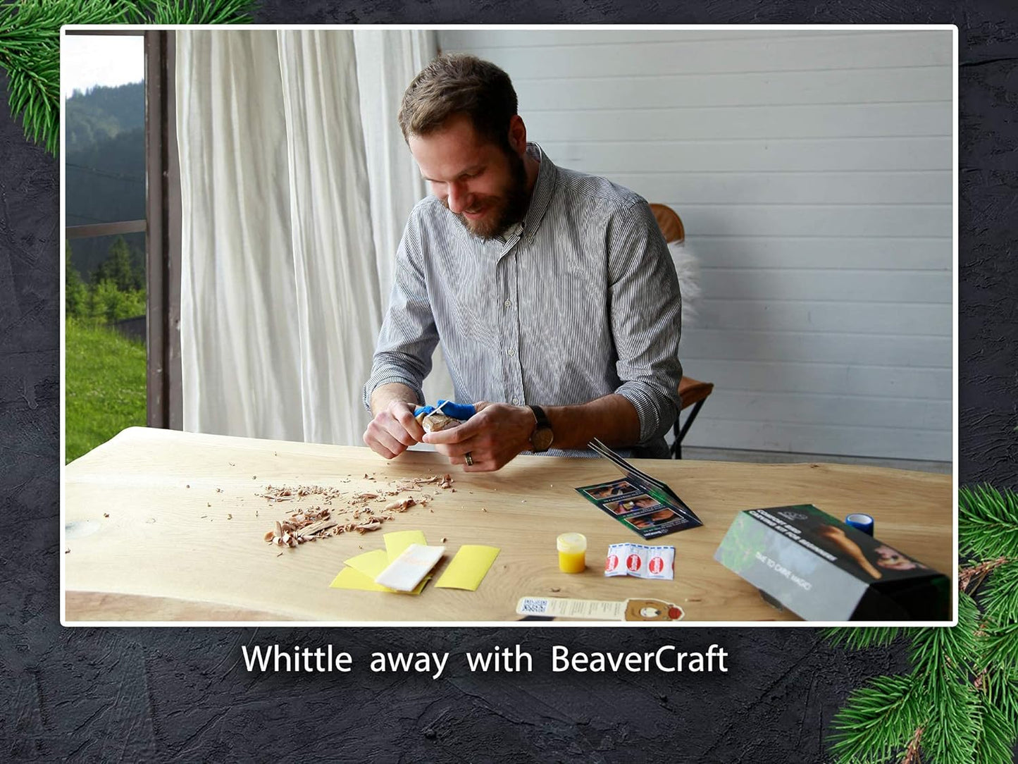Wood Carving Kit for Beginners -  Set DIY01-2 Bird Carving DIY01