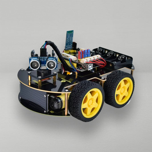 Arduino Smart 4WD Car Robot with Editable LED panel and Sensors KS0470