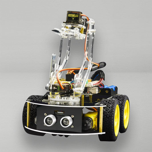 4WD Mechanical Arm Robot Smart Car with Multipurpose Function