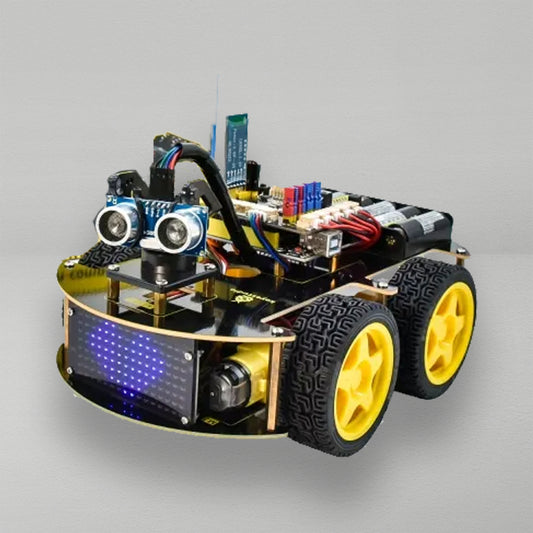 4WD BT Multi-purpose Smart Car DIY Kit V2.0 Compatible With Arduino