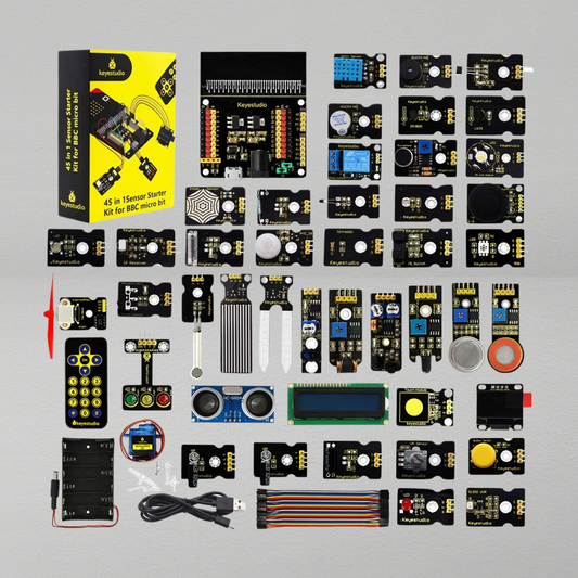 45 Sensors Starter Kit for BBC Microbit (Without Microbit Board)