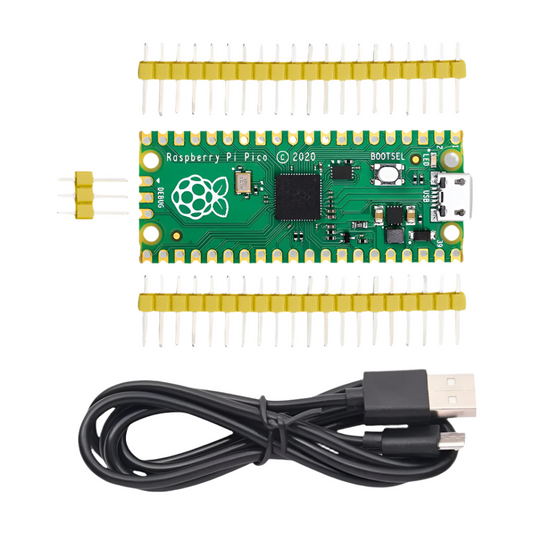 Raspberry Pi Pico Basic Starter Kit with Headers micro USB Cable SMP0093
