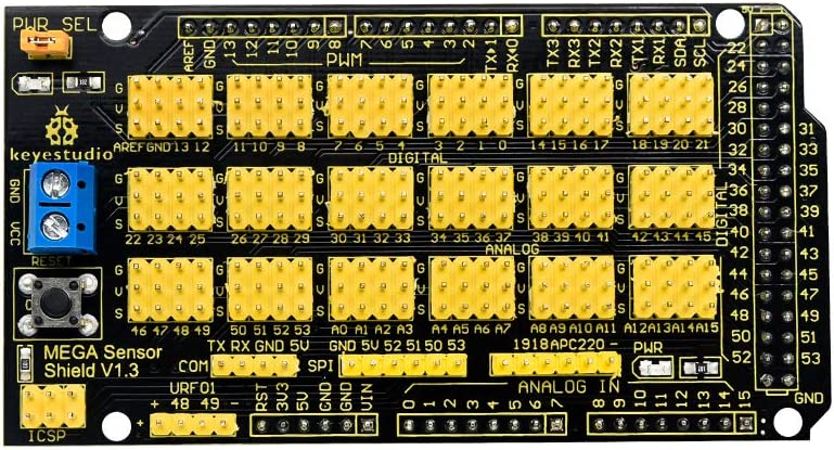 MEGA Sensor Shield V1 Compatible With Arduino MEGA 2560 R3 KS0006