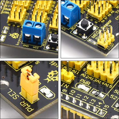 MEGA Sensor Shield V1 Compatible With Arduino MEGA 2560 R3 KS0006