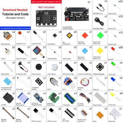 Ultimate Starter Kit for BBC Micro:bit (Not Included) FNK0045B