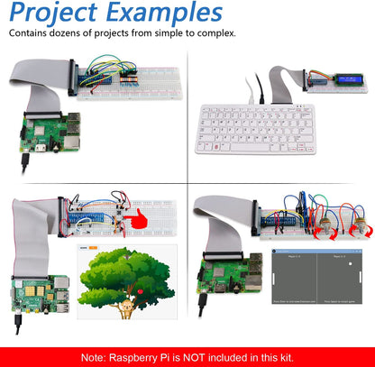 مجموعة البدء المثالية لـ Raspberry Pi مع أكواد المشروع النموذجية