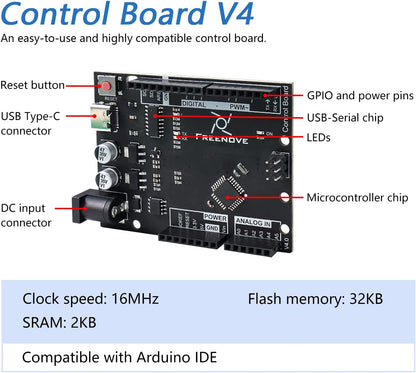 مجموعة البدء النهائية مع اللوحة V4 (متوافقة مع Arduino IDE)