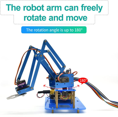 4 DOF Mechanical Robot Arm DIY Kit V2.0 (Bluetooth Compatible)