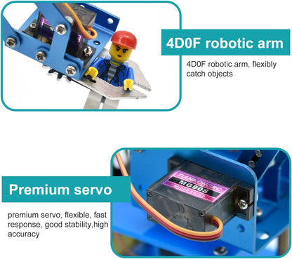 4 DOF Mechanical Robot Arm DIY Kit V2.0 (Bluetooth Compatible)