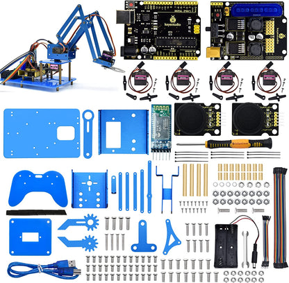 4 DOF Mechanical Robot Arm DIY Kit V2.0 (Bluetooth Compatible)